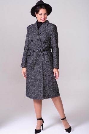 Купить Демисезонное приталенное двубортное пальто из шерсти